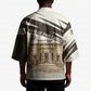 Taharqa Kimono with Ancient Map Illustration, King of Two Lands Title and Kush Egypt Temple - African Pride