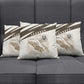 Taharqa Pillow Cover with Ancient Map Illustration, King of Two Lands Title and Kush Egypt Temple - African Pride