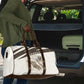 Taharqa Travel Bag with Ancient Map Illustration, King of Two Lands Title and Kush Egypt Temple - African Pride