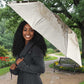 Taharqa Umbrella with Ancient Map Illustration, King of Two Lands Title and Kush Egypt Temple - African Pride