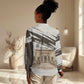 Taharqa Women Casual Shirt with Ancient Map Illustration, King of Two Lands Title and Kush Egypt Temple - African Pride
