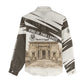 Taharqa Women Casual Shirt with Ancient Map Illustration, King of Two Lands Title and Kush Egypt Temple - African Pride