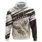 Taharqa Zip Hoodie with Ancient Map Illustration, King of Two Lands Title and Kush Egypt Temple - African Pride