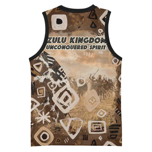 Shaka Zulu Basketball Jersey Monochrome Portrait Zulu Kingdom Heritage Unconquered Spirit Warrior Legacy Theme - African Pride