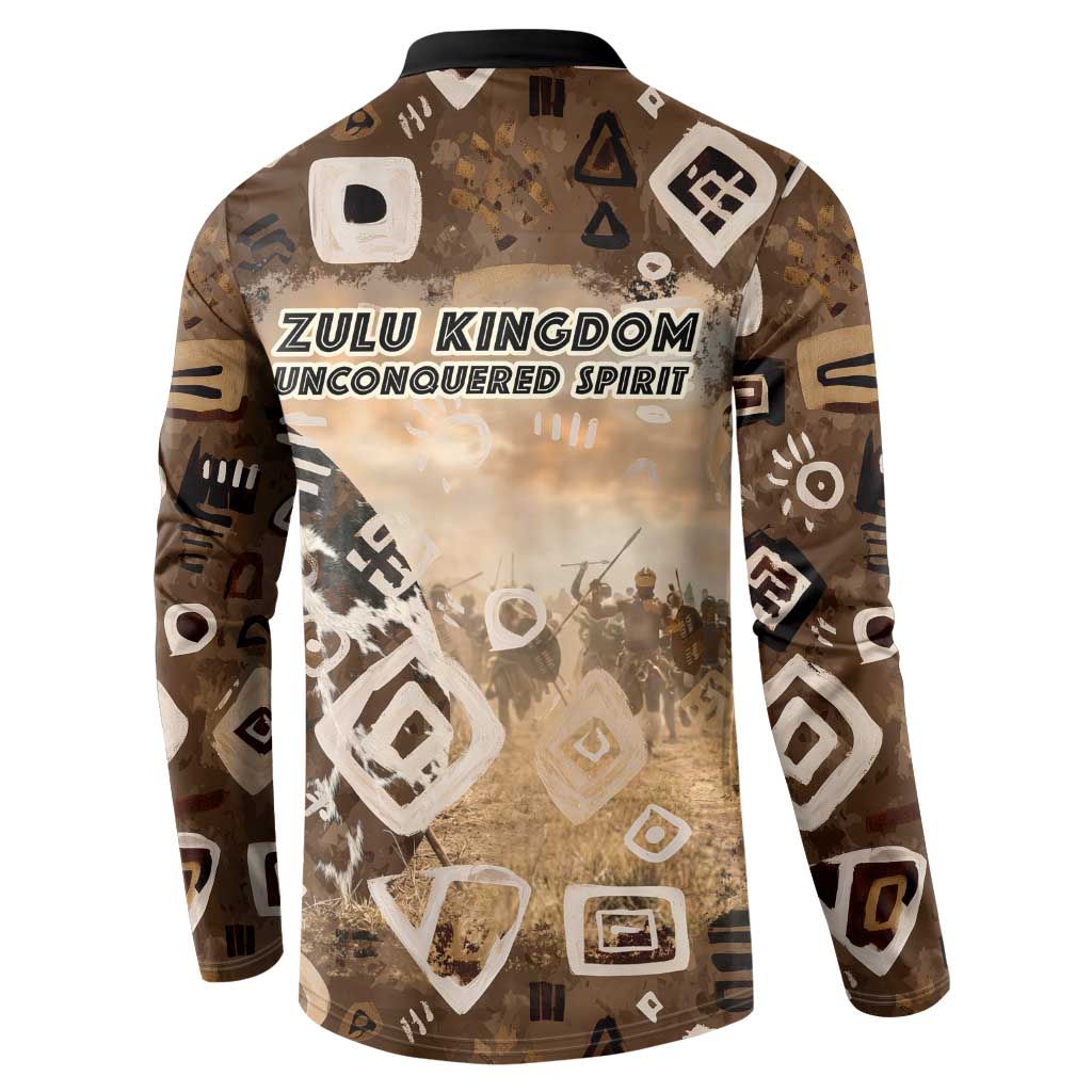 Shaka Zulu Button Sweatshirt Monochrome Portrait Zulu Kingdom Heritage Unconquered Spirit Warrior Legacy Theme