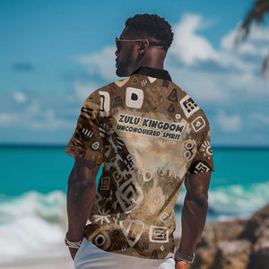 Shaka Zulu Hawaiian Shirt Monochrome Portrait Zulu Kingdom Heritage Unconquered Spirit Warrior Legacy Theme - African Pride