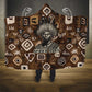 Shaka Zulu Hooded Blanket Monochrome Portrait Zulu Kingdom Heritage Unconquered Spirit Warrior Legacy Theme - African Pride