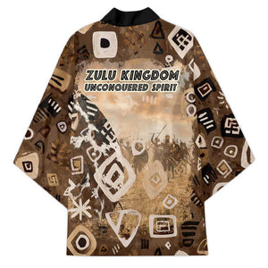 Shaka Zulu Kimono Monochrome Portrait Zulu Kingdom Heritage Unconquered Spirit Warrior Legacy Theme - African Pride