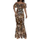 Shaka Zulu Mermaid Dress Monochrome Portrait Zulu Kingdom Heritage Unconquered Spirit Warrior Legacy Theme - African Pride