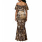 Shaka Zulu Mermaid Dress Monochrome Portrait Zulu Kingdom Heritage Unconquered Spirit Warrior Legacy Theme - African Pride