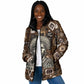 Shaka Zulu Padded Jacket Monochrome Portrait Zulu Kingdom Heritage Unconquered Spirit Warrior Legacy Theme - African Pride