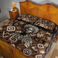 Shaka Zulu Quilt Bed Set Monochrome Portrait Zulu Kingdom Heritage Unconquered Spirit Warrior Legacy Theme - African Pride