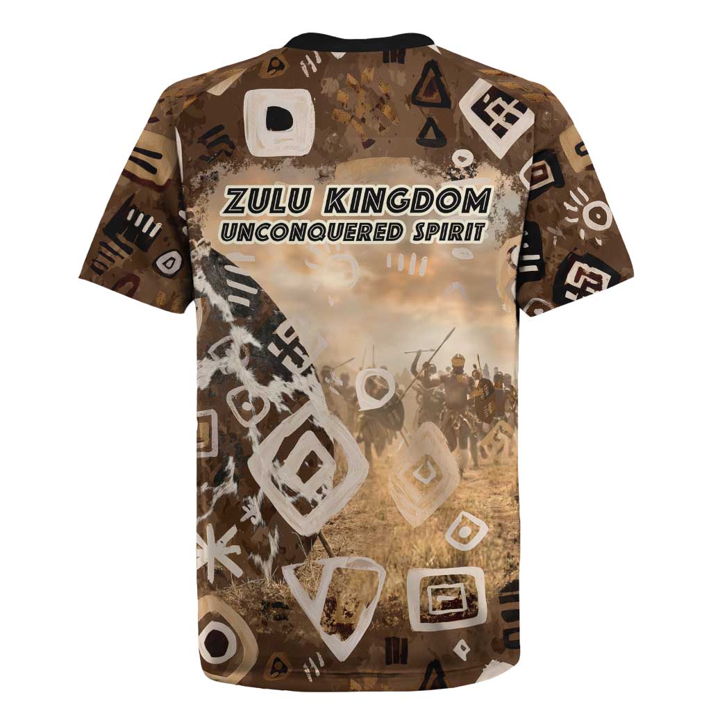 Shaka Zulu Rugby Jersey Monochrome Portrait Zulu Kingdom Heritage ...