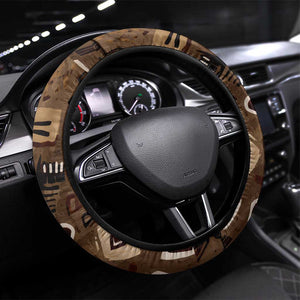 Shaka Zulu Steering Wheel Cover Monochrome Portrait Zulu Kingdom Heritage Unconquered Spirit Warrior Legacy Theme - African Pride