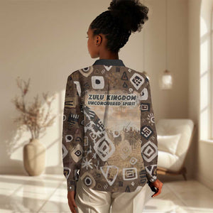 Shaka Zulu Women Casual Shirt Monochrome Portrait Zulu Kingdom Heritage Unconquered Spirit Warrior Legacy Theme - African Pride
