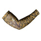 Shaka Zulu Arm Sleeves Leopard Print Design Traditional Warrior Spear and Shield Illustration Tribal King - African Pride
