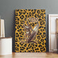 Shaka Zulu Canvas Wall Art Leopard Print Design Traditional Warrior Spear and Shield Illustration Tribal King - African Pride