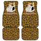 Shaka Zulu Car Mats Leopard Print Design Traditional Warrior Spear and Shield Illustration Tribal King - African Pride