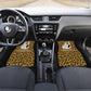 Shaka Zulu Car Mats Leopard Print Design Traditional Warrior Spear and Shield Illustration Tribal King - African Pride