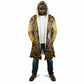 Shaka Zulu Cloak Leopard Print Design Traditional Warrior Spear and Shield Illustration Tribal King - African Pride