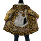 Shaka Zulu Cloak Leopard Print Design Traditional Warrior Spear and Shield Illustration Tribal King - African Pride