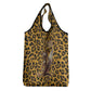 Shaka Zulu Grocery Bag Leopard Print Design Traditional Warrior Spear and Shield Illustration Tribal King - African Pride