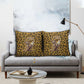 Shaka Zulu Pillow Cover Leopard Print Design Traditional Warrior Spear and Shield Illustration Tribal King - African Pride