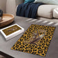 Shaka Zulu Puzzle Leopard Print Design Traditional Warrior Spear and Shield Illustration Tribal King - African Pride