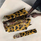 Shaka Zulu Umbrella Leopard Print Design Traditional Warrior Spear and Shield Illustration Tribal King - African Pride