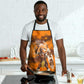 Shaka Zulu Apron Warrior Fiery Roaring Lion - Never Retreat Never Surrender African Strength and Courage - African Pride