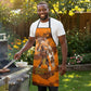 Shaka Zulu Apron Warrior Fiery Roaring Lion - Never Retreat Never Surrender African Strength and Courage - African Pride