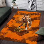 Shaka Zulu Area Rug Warrior Fiery Roaring Lion - Never Retreat Never Surrender African Strength and Courage - African Pride