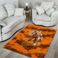 Shaka Zulu Area Rug Warrior Fiery Roaring Lion - Never Retreat Never Surrender African Strength and Courage - African Pride