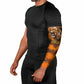 Shaka Zulu Arm Sleeves Warrior Fiery Roaring Lion - Never Retreat Never Surrender African Strength and Courage - African Pride