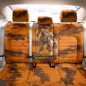 Shaka Zulu Back Car Seat Cover Warrior Fiery Roaring Lion - Never Retreat Never Surrender African Strength and Courage - African Pride