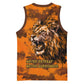 Shaka Zulu Basketball Jersey Warrior Fiery Roaring Lion - Never Retreat Never Surrender African Strength and Courage - African Pride