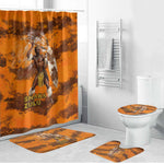 Shaka Zulu Bathroom Set Warrior Fiery Roaring Lion - Never Retreat Never Surrender African Strength and Courage - African Pride
