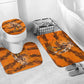 Shaka Zulu Bathroom Set Warrior Fiery Roaring Lion - Never Retreat Never Surrender African Strength and Courage - African Pride