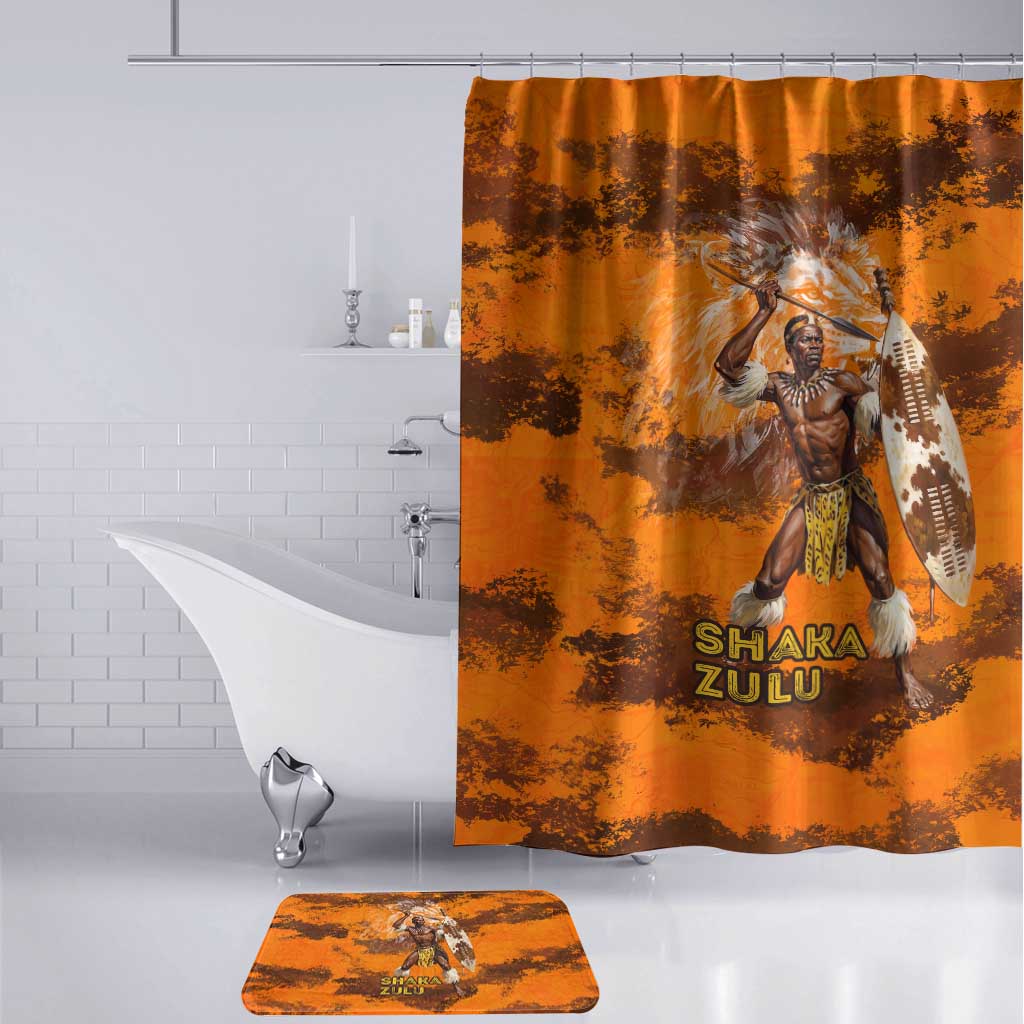 Shaka Zulu Bathroom Set Warrior Fiery Roaring Lion - Never Retreat Never Surrender African Strength and Courage - African Pride