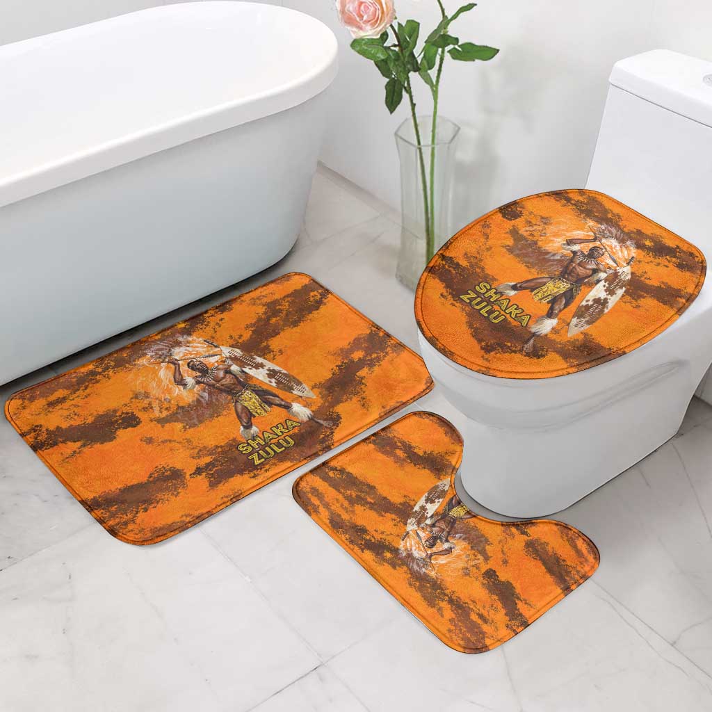 Shaka Zulu Bathroom Set Warrior Fiery Roaring Lion - Never Retreat Never Surrender African Strength and Courage - African Pride