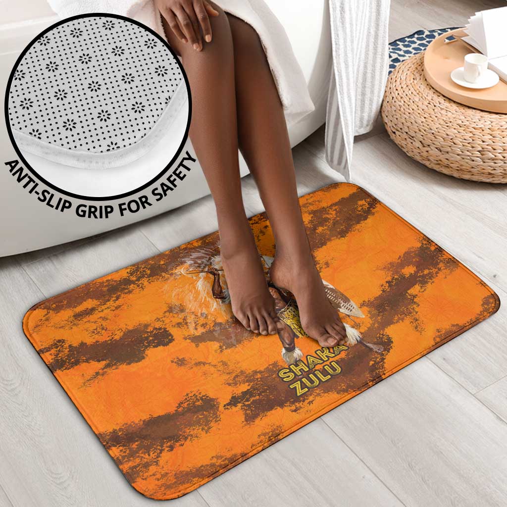 Shaka Zulu Bathroom Set Warrior Fiery Roaring Lion - Never Retreat Never Surrender African Strength and Courage - African Pride