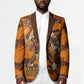 Shaka Zulu Blazer Warrior Fiery Roaring Lion - Never Retreat Never Surrender African Strength and Courage - African Pride