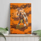 Shaka Zulu Canvas Wall Art Warrior Fiery Roaring Lion - Never Retreat Never Surrender African Strength and Courage - African Pride