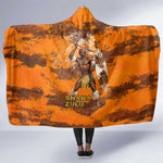 Shaka Zulu Hooded Blanket Warrior Fiery Roaring Lion - Never Retreat Never Surrender African Strength and Courage - African Pride