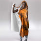 Shaka Zulu Hooded Blanket Warrior Fiery Roaring Lion - Never Retreat Never Surrender African Strength and Courage - African Pride