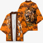 Shaka Zulu Kimono Warrior Fiery Roaring Lion - Never Retreat Never Surrender African Strength and Courage - African Pride