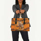 Shaka Zulu Leather Bag Warrior Fiery Roaring Lion - Never Retreat Never Surrender African Strength and Courage - African Pride