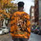 Shaka Zulu Long Sleeve Shirt Warrior Fiery Roaring Lion - Never Retreat Never Surrender African Strength and Courage - African Pride