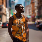 Shaka Zulu Men Tank Top Warrior Fiery Roaring Lion - Never Retreat Never Surrender African Strength and Courage - African Pride