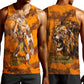 Shaka Zulu Men Tank Top Warrior Fiery Roaring Lion - Never Retreat Never Surrender African Strength and Courage - African Pride